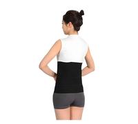 ERHTGUO Ceinture abdominale bariatrique for hommes et femmes de grande taille avec un gros ventre après une chirurgie. Enveloppement compression du la(Black,XX-Large)