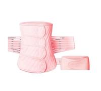 ERHTGUO Ceinture abdominale gainante for femme, ceinture de modelage du corps, bande élastique contour, post-partum(Pink set,XL)
