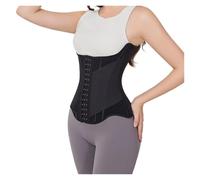 ERHTGUO Corset amincissant en forme de U for femme, effet boutonné, gainant(Black,XS)