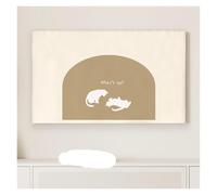 ERHTGUO Elastic Dust Cover For TV Wall Mounted Large Size Cry Modern Simple Sle Protective Cloth Universal For Bra(40-45inch,L)