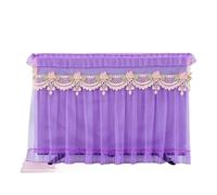 ERHTGUO Embroidered Lace Television Dust Cover Soft Fabric Computer Monitor Protection Household Printed Flower TV Home Decoration(Style 01,50inch 113x66cm)