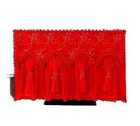 ERHTGUO Embroidered Lace Television Dust Cover Soft Fabric Computer Monitor Protection Household Printed Flower TV Home Decoration(A,52inch 120x70cm)