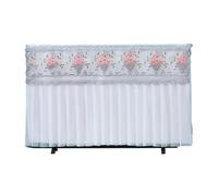ERHTGUO Embroidered Lace Television Dust Cover Soft Fabric Computer Monitor Protection Household Printed Flower TV Home Decoration(Style 09,50inch 113x66cm)