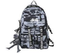 ERHTGUO Fengdong mode école sac à dos for adolescents garçons Cool cartable étanche léger voyage collège grand(Blue)