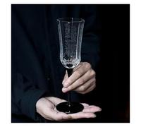 ERHTGUO French Vintage Black Swan Champagne Glasses Octagonal Stemware For Home Bar Wedding Party Romantic Valentine(1pc-cup)