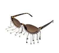 ERHTGUO Half Frame Rhinestone Sunglasses Women Fashion