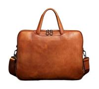 ERHTGUO Handcrafted Leather Briefcase For Men, Perfect For Business And Laptop Use, With A Vintage Design