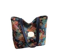 ERHTGUO Large Capaci Canvas Tote Bag Commuter Women's Faionable Outdoor Single Oulder Mommy Summer Print(A large zipper style)