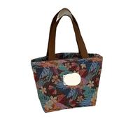 ERHTGUO Large Capaci Canvas Tote Bag Commuter Women's Faionable Outdoor Single Oulder Mommy Summer Print(Coffee brown small size open top)