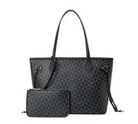 ERHTGUO Large Capacity Windmill Pattern Tote Bag Mother Daughter Set Single Shoulder Handbag Fashionable Of The Season Soft(Black)