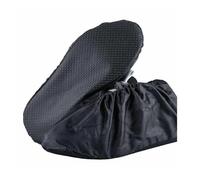 ERHTGUO Lot de 2 paires couvre-chaussures antidérapants, résistants à l'usure, imperméables, réutilisables, respirants et pliables, for la maison(Black)