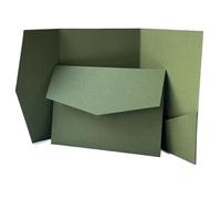 ERHTGUO Lot de 20 ou 25 enveloppes vierges for invitations mariage, personnalisées(Green,20pcs)