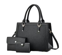 ERHTGUO Matching Mother Daughter Bag Set Embossed Single Shoulder Crossbody For Mom(Black)