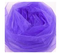 ERHTGUO Organza Roll 5/10M Sheer Crystal Tulle Fabric Wedding Birthday Party Backdrop Decor DIY Yarn Chair Sashes(Purple,48cmX10m)