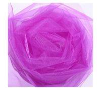 ERHTGUO Organza Roll 5/10M Sheer Crystal Tulle Fabric Wedding Birthday Party Backdrop Decor DIY Yarn Chair Sashes(Rose Pink,72cmX10m)