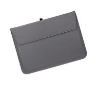 ERHTGUO PU Leather Men's And Women's Laptop Case Bag 13/15 English Computer Stand(15in-grey)