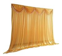 ERHTGUO Rideau de Fond Rideau Gland d'or scène théâtre