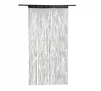 ERHTGUO Rideau d'été en Cristal, Ligne Flash, Pompon Brillant, Rideau de Porte, fenêtre, séparateur pièce, décoration la Maison, 200x100cm(Black)