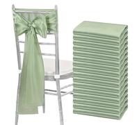 ERHTGUO Satin Chair Sashes Wedding Bow Knot Ribbon Tie for Banquet ThanksgivingParty HotelBirthdayBanquet Decoration(Color 2,17.5x274cm 10pcs)