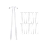 ERHTGUO Satin Weeding Chair Bows with Long Tails 43.3In Aisle Sashes Draping Ribbons Wedding Bridal Shower Events Paty Decor(10pcs)