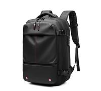 ERHTGUO Travel Men 17 inch Laptop Backpack Vacuum Compression Business Large Capacity School Expand Outdoor(Black-NO Pumps)