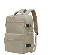 ERHTGUO Vacuum Compression Backpack Bag, Large Capacity, Multi-Pocket 15.6" Laptop Outdoor Travel(Grey-Brown)