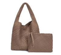 ERHTGUO Waterproof Large-capacity Single Shoulder Bag, Versatile Mother-daughter Underarm(Khaki)