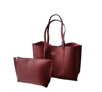 ERHTGUO Women's Bag Large Capacity Soft Leather Tote Bags Casual Versatile Single Shoulder Handbag Mommy Handbags Autumn And Winter(Red)