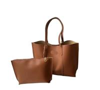 ERHTGUO Women's Bag Large Capacity Soft Leather Tote Bags Casual Versatile Single Shoulder Handbag Mommy Handbags Autumn And Winter(Brown)