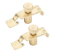 Erhu Fine Tuner Professional Metal Clip String Tune Adjuster 2Pcs Golden Color Easy Installation Precise Pitch Control for Erhu Instrument Accessories