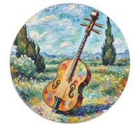 Erhu, Puzzle Inspirant Circulaire 1000 Pièces avec, Destiné À Ceux en Quête De Beauté Et De Calme 1000pcs (67.5x67.5cm)
