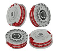 ERHUO Bobine de fil de débroussailleuse, double bobine à alimentation automatique, diamètre 0,05 cm, bobine de 10,9 m, remplacement de FLY021, compatible avec Flymo Power/Mini/Trim (4 pièces)
