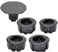 ERHUO bobines de fil pour coupe-bordure, 1 couvercle de débroussailleuse, compatibles avec Bosch UniversalGrassCut 18 18-26 18-260, interchangeables avec bobine de rechange F016800570 (SZ-BS-X-4+1)