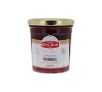 ERIC BUR Confiture Extra Framboise 370g - préparée à l'ancienne avec 55% de fruits et sucre de canne français, pot en verre - Lot de 3