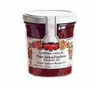 ERIC BUR - Confiture Pêche/Abricot/Framboise 370G - Deux Articles
