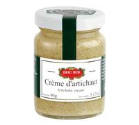ERIC BUR Crème d'Artichaut Aromatisée à la Truffe - Préparation onctueuse en pot verre de 90 g - Idéale pour apéritifs et plats méditerranéens - Lot de 3
