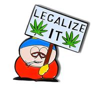 Eric Cannabis 420 Marijuana Broche en émail avec inscription « Legalize It Weed » pour vestes, jeans, sac à dos, tissu, chapeau, cadeau pour fille, garçon, homme et femme