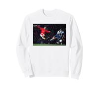 Eric Cantona Ballon de Football Manchester Utd League Quart de Finale Sweatshirt