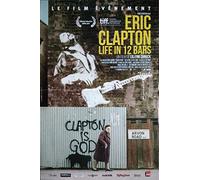 Eric Clapton Life in 12 Bars Affiche Cinéma Originale (Format 160x120 cm Pliée)