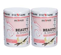ERIC FAVRE Beauty & Shape Protéines Collagène Saveur Vanille Poudre Pour La Préparation D'Une Solution 2x525 g