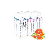 BOISSON L-CARNITINE - 2000mg L-Carnitine, 0% Sucre, 0% Graisse - Seulement 5 Calories par Bouteille - Pack de 12 bouteilles de 500ml - Saveur Pamplemousse - Eric Favre