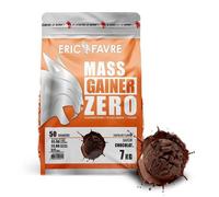 MASS GAINER ZERO +71% Glucides Bi-Sources, 22% Protéines, Prise de Masse Rapide, Gain de poids et Masse Musculaire - 7kg - Saveur Chocolat - Eric Favre