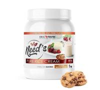 NEED'S PURE RICE CREAM - 100% Crème de Riz, Source de Glucides (80% de Glucides) - Sans Sucre - 1kg - Saveur Cookies - Eric Favre