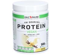 Eric Favre Protéines végétales tri-source, Protein Vegan, Vanille Poudre Soluble Pour Suspension Orale 500 g