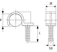 Éric FRF 025/1 - agrafe Caddy Ring P5 Nylon