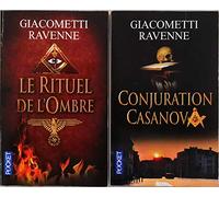 Eric GIACOMETTI, lot 2 livres: Conjuration Casanova + Le Rituel de l'ombre