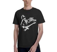 Eric Singer T-shirt pour homme, t-shirt de concert simple en coton, t-shirt à manches courtes, t-shirt graphique, cadeau pour les fans, Clapton-11, S