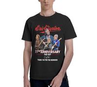 Eric Singer T-shirt pour homme, t-shirt de concert simple en coton, t-shirt à manches courtes, t-shirt graphique, cadeau pour les fans, Clapton-17, L