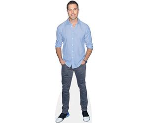 Eric Winter (Blue Shirt) Silhouette en Carton Taille Mini