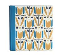 ERICA Album Photos à Pochettes 200 Mémos "flowers 3" - Bleu/jaune - 200 Photos